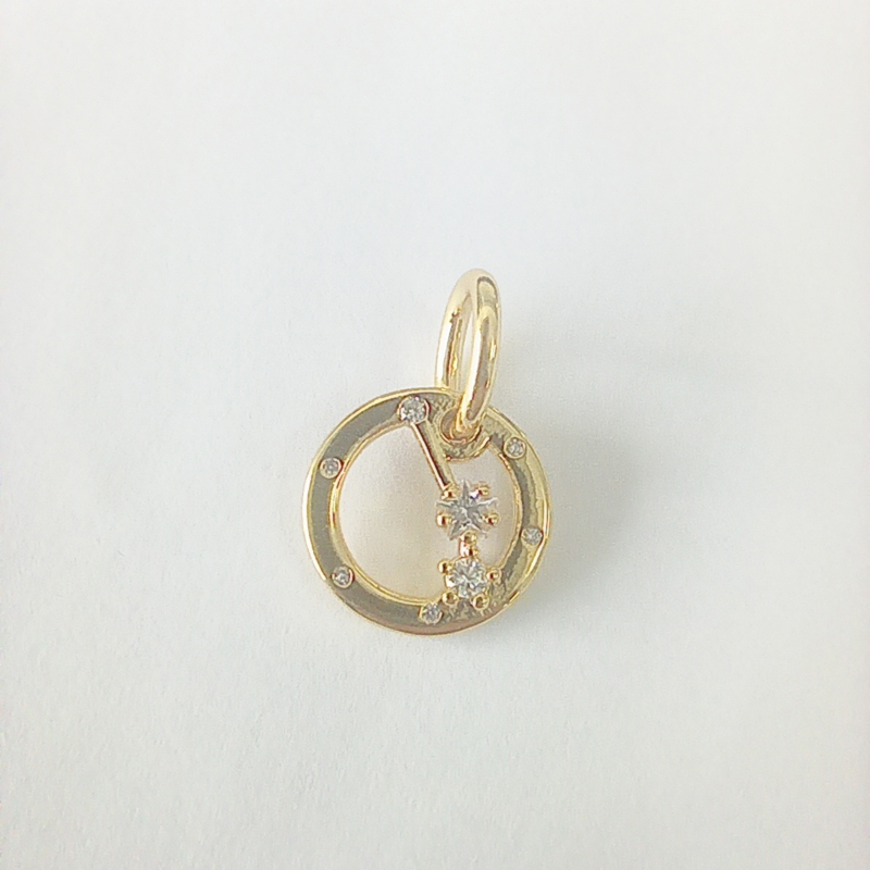PANDORA SPARKLING ARIES ZODIAC STAR SIGN CHARM Pendant