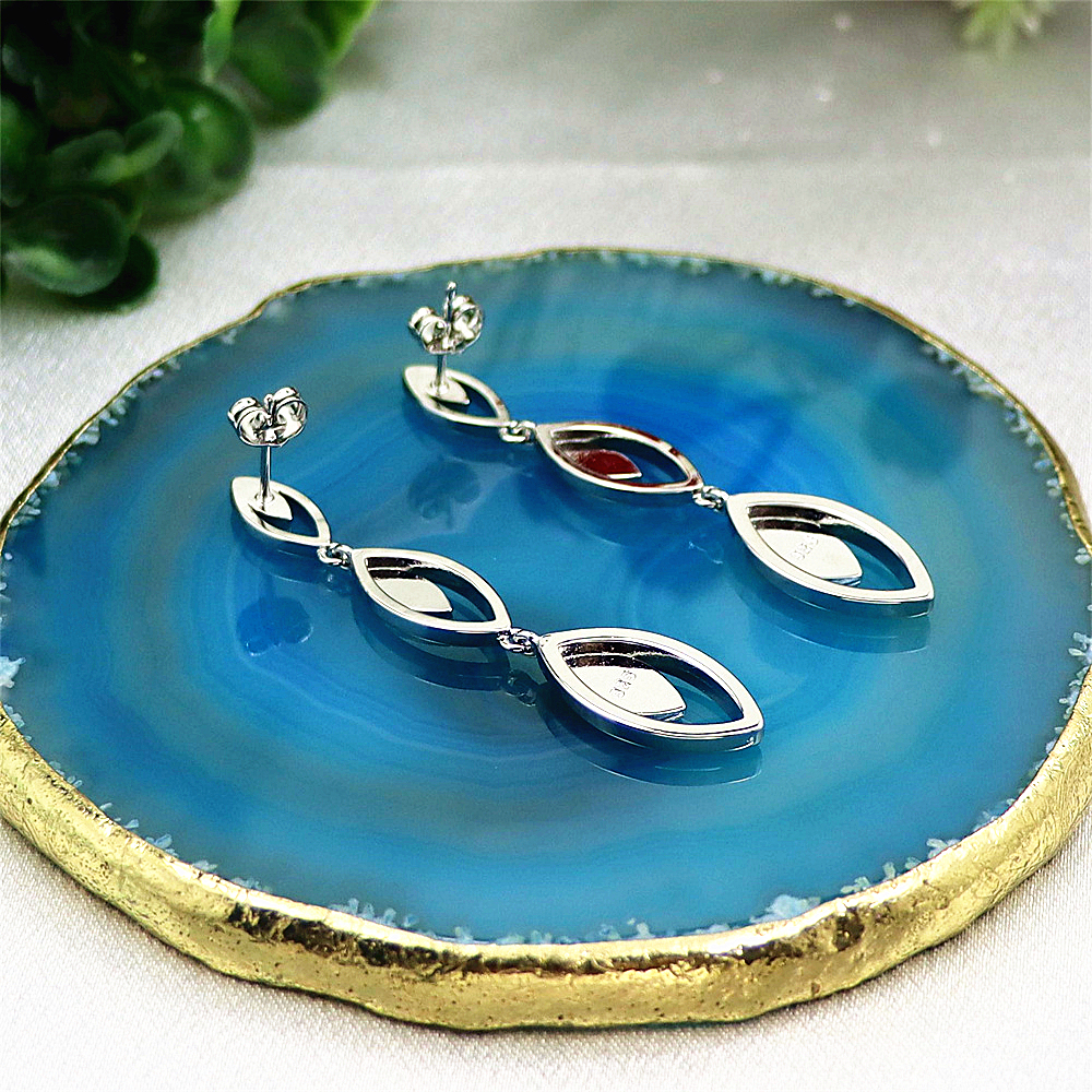Mini Circle Opal Stud Earrings, Blue Opal Small Hoop Studs, Minimalist Luxury Jewelry, Elegant Everyday Gift for Women
