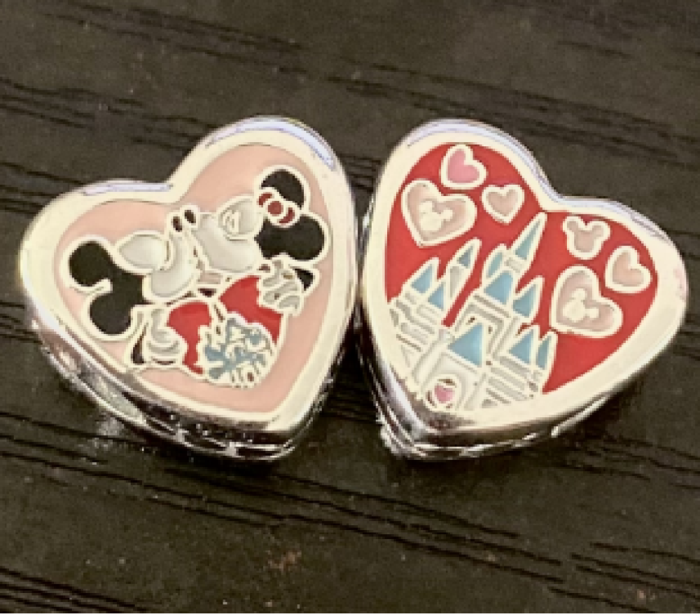 Parks Pandora Valentine’s Charm Mickey Minnie Mouse Castle Heart
