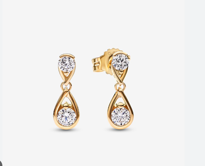 Pandora Brilliance CZ Drop Earrings