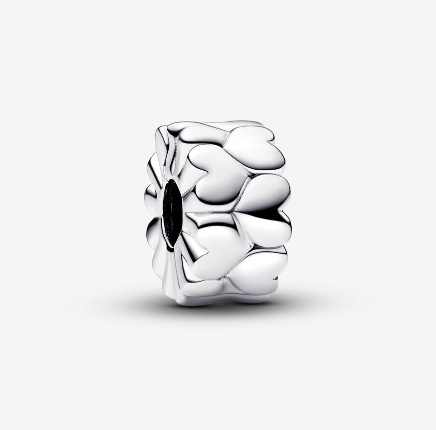 Pandora Heart Pattern Clip Charm ale s925