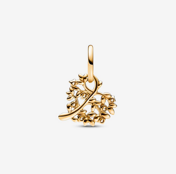 Pandora Sparkling Heart Family Tree Dangle Charm Gift Bag