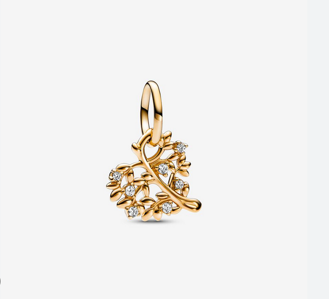 Pandora Sparkling Heart Family Tree Dangle Charm Gift Bag