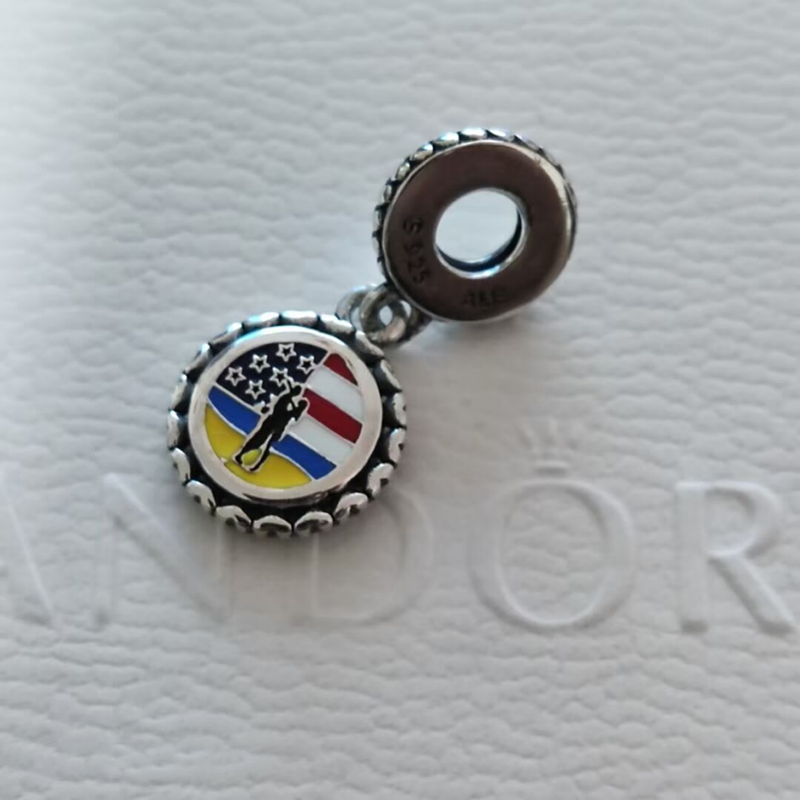 PANDORA Charm Sterling Silver ALE S925 Jacksonville , NC Travel Destination Dangle