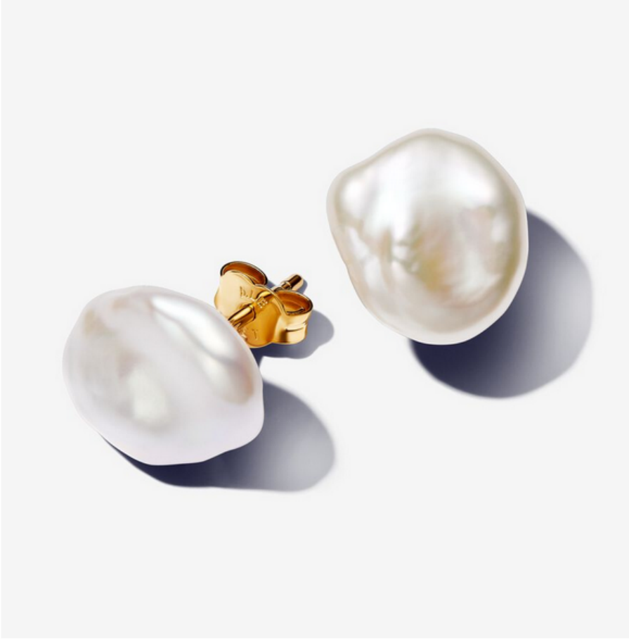Pandora  cultured pearl earrings