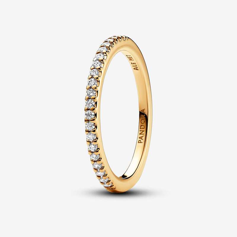 Pandora Sparkling Band Gold Ring