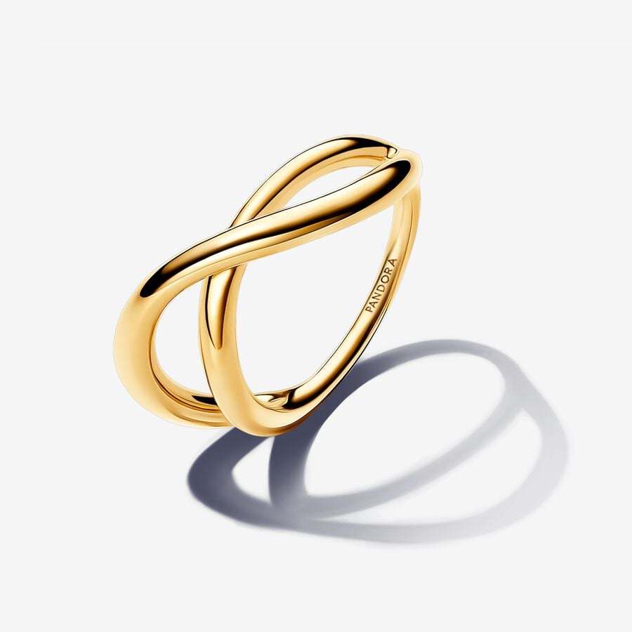 PANDORA ESSENCE Gold Organically Shaped Infinity Ring