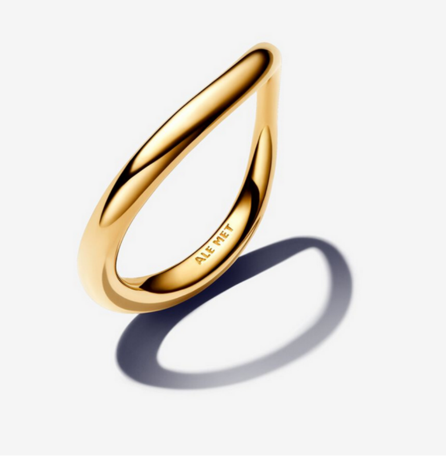 PANDORA ESSENCE  Organically Shaped Band Ring set