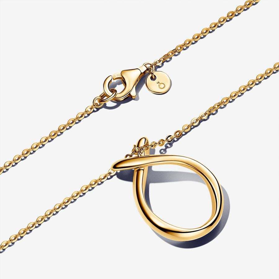 Pandora Organically Shaped Pendant Necklace