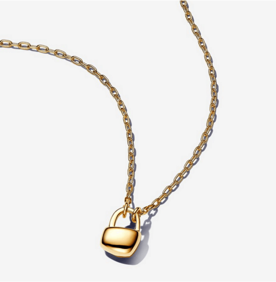 Pandora organically shaped pendant necklace