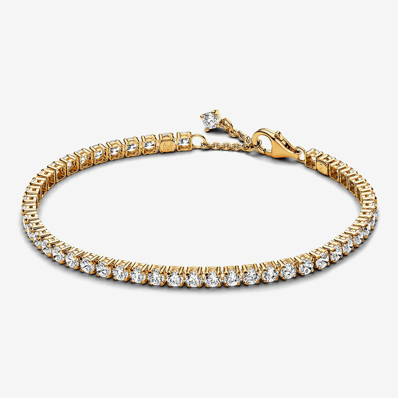 Pandora Sparkling Tennis Gold Bracelet