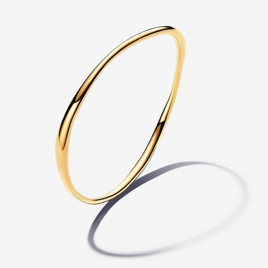 PANDORA Essence Gold Bracelet Jonc de Forme Organique