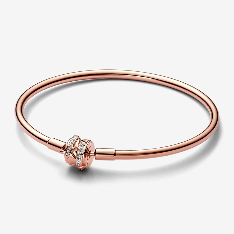 Pandora Moments Limited Edition Shooting Star Charm Rose Bangle