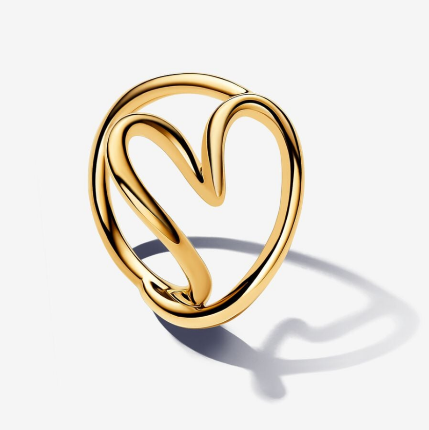 Pandora  Organically Shaped Heart Ring Gift Bag