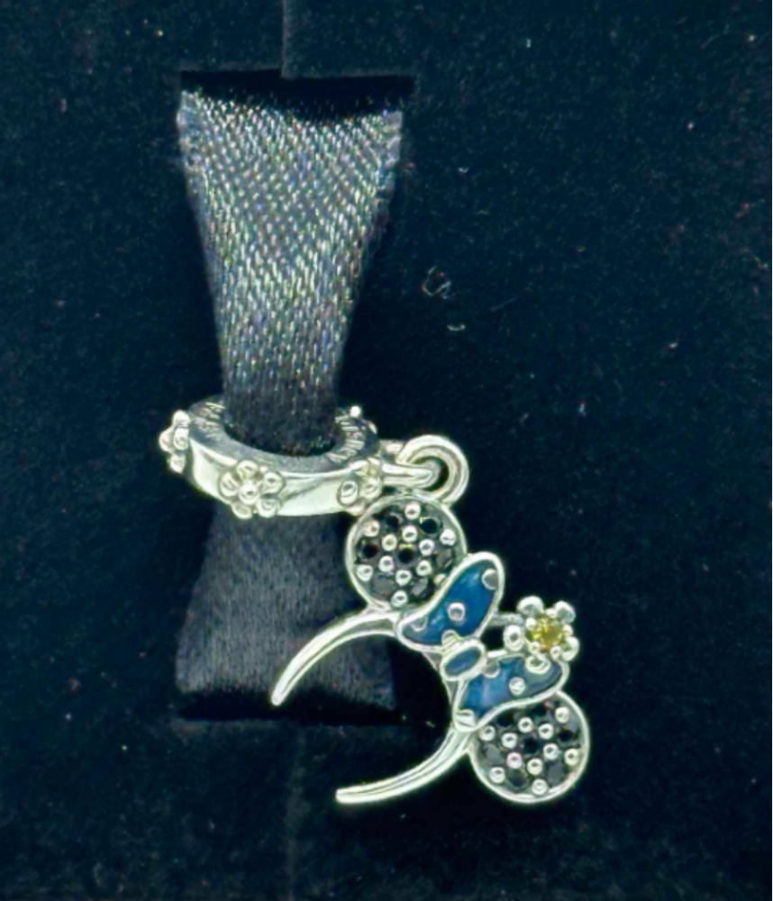 Pandora Minnie Mouse Ear Headband Dangle Charm Sterling silver