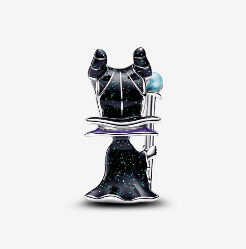 Pandora  Villains Maleficent Charm with pouch Sterling Silver
