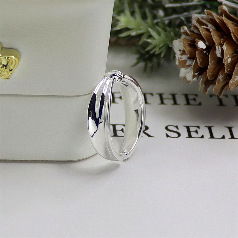 Bow Sterling Silver Ring, Open Adjustable Band, Sweet Dainty S925 Fashion Jewelry for Women