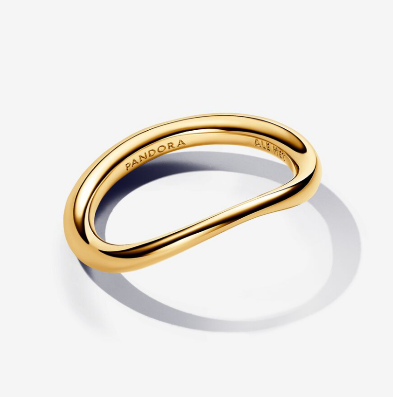 PANDORA ESSENCE Gold Organically Shaped Band Ring