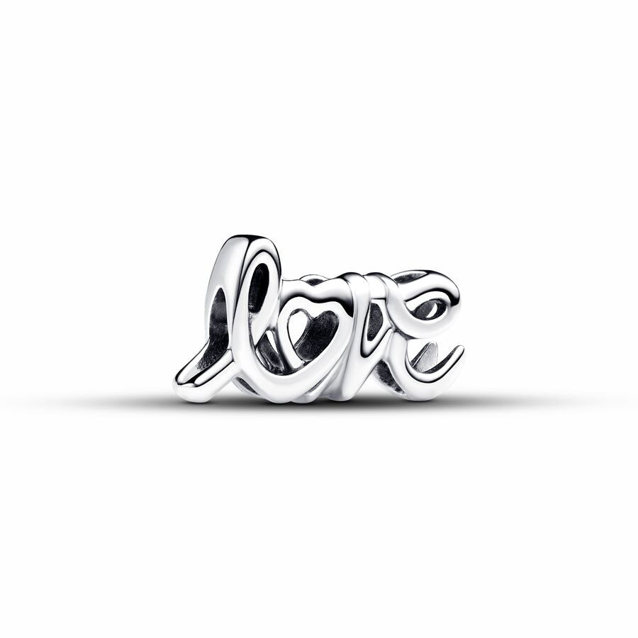 Pandora Handwritten Love Charm Sterling silver