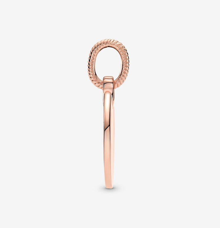 PANDORA  Rose Gold Round Tag Pendant Charm Gift Bag