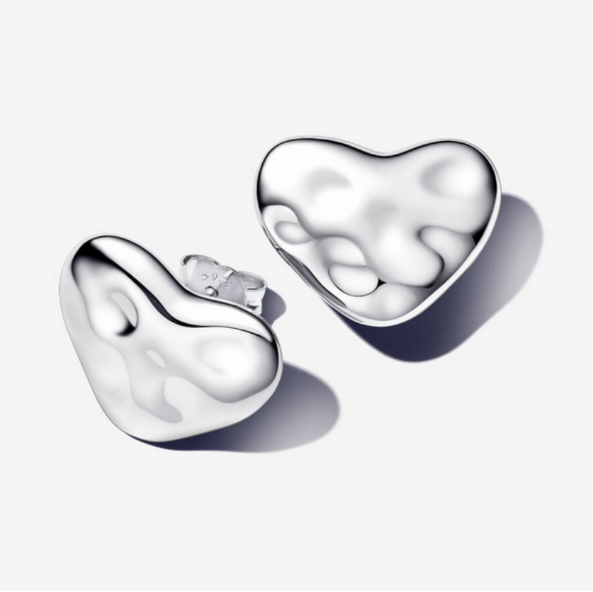 Pandora Heart Sterling silver stud earrings