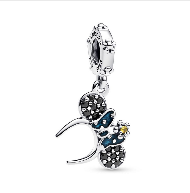 Pandora Minnie Mouse Ear Headband Dangle Charm Sterling silver