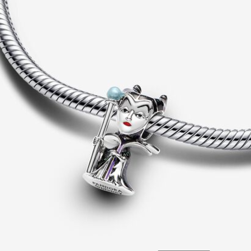 Pandora  Villains Maleficent Charm with pouch Sterling Silver
