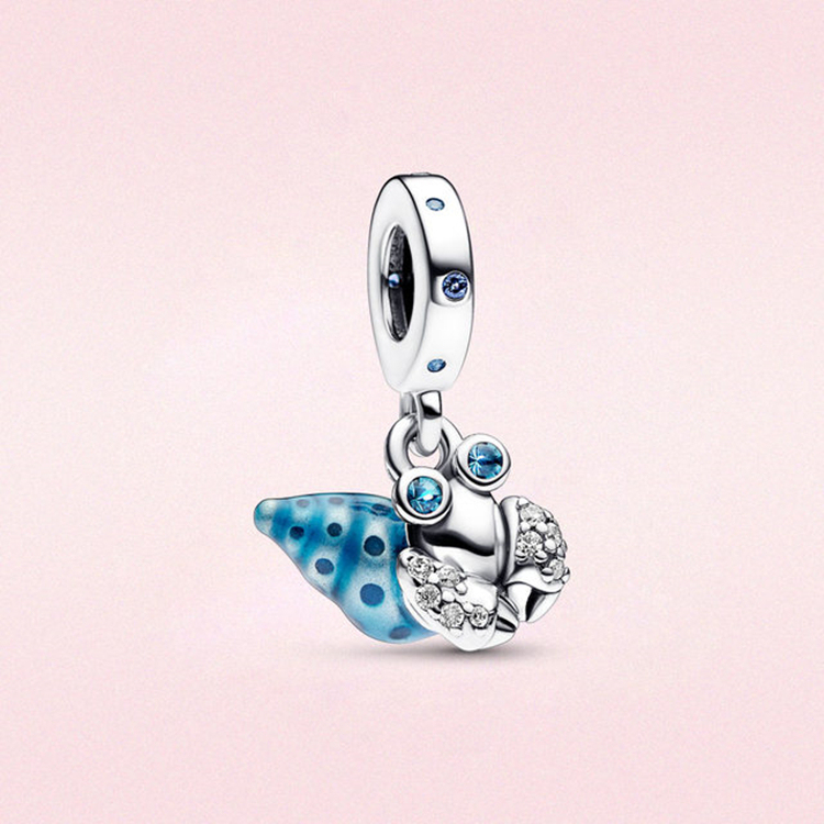 Pandora Glow-in-the-dark Hermit Crab Dangle Charm ALE