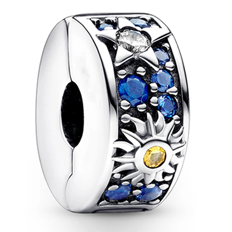 Pandora Celestial Sun, Star & Moon Clip Charm 925 Silver
