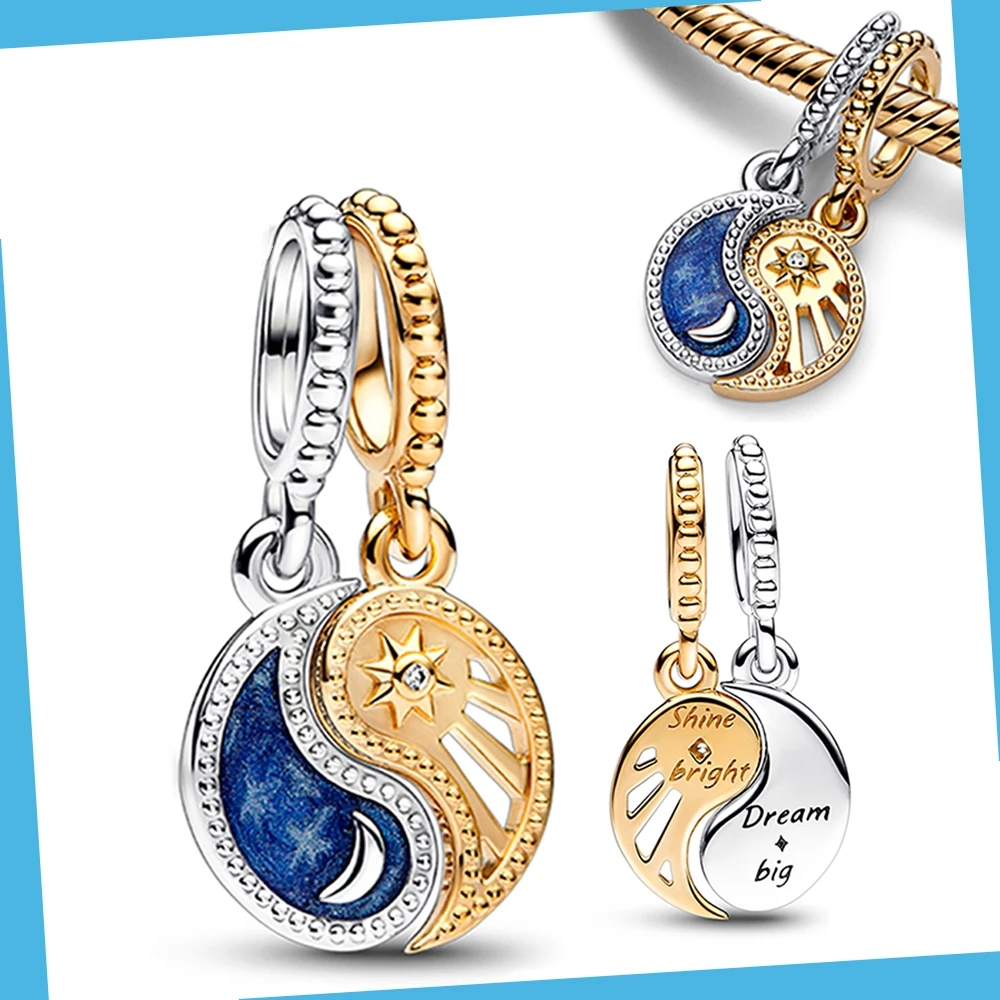 Pandora Shine Yin and Yang Pisce Pendant S925 Sterling Silver Charm