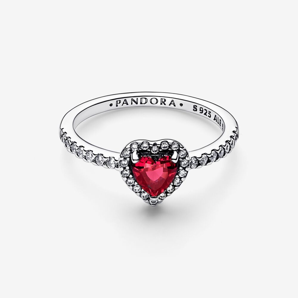 ale s925  pandora elevated red heart ring