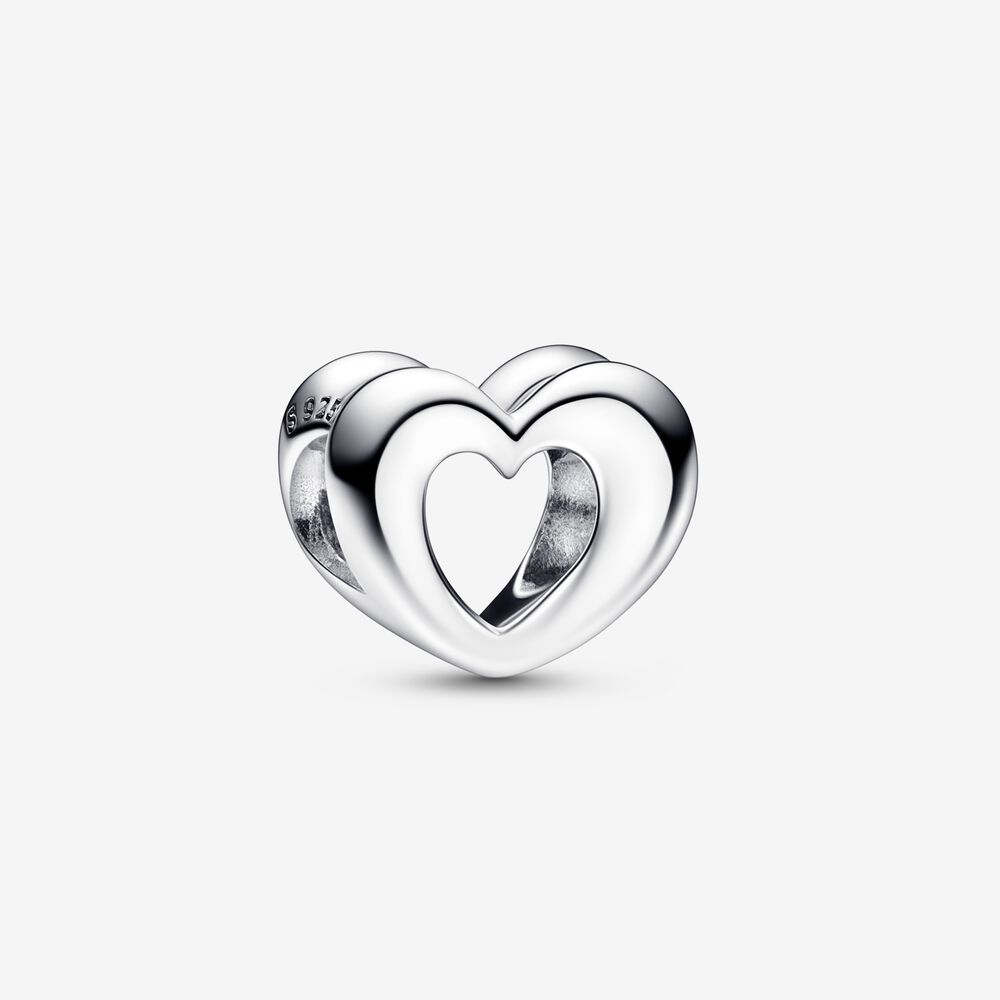 s925  pandora radiant open heart charm