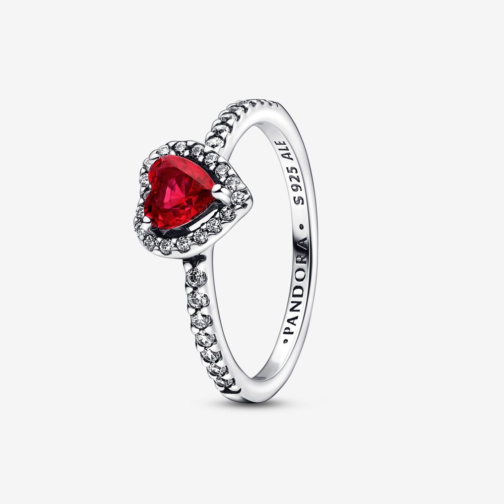 ale s925  pandora elevated red heart ring