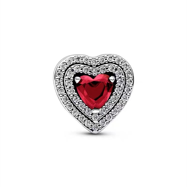 pandora sparkling levelled heart charm