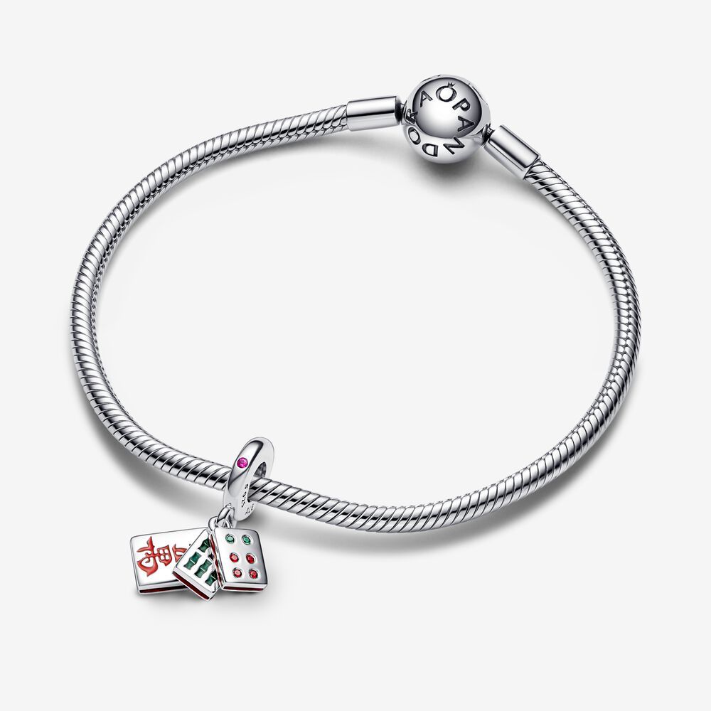 ale s925  pandora mahjong 6 cylinder pendant