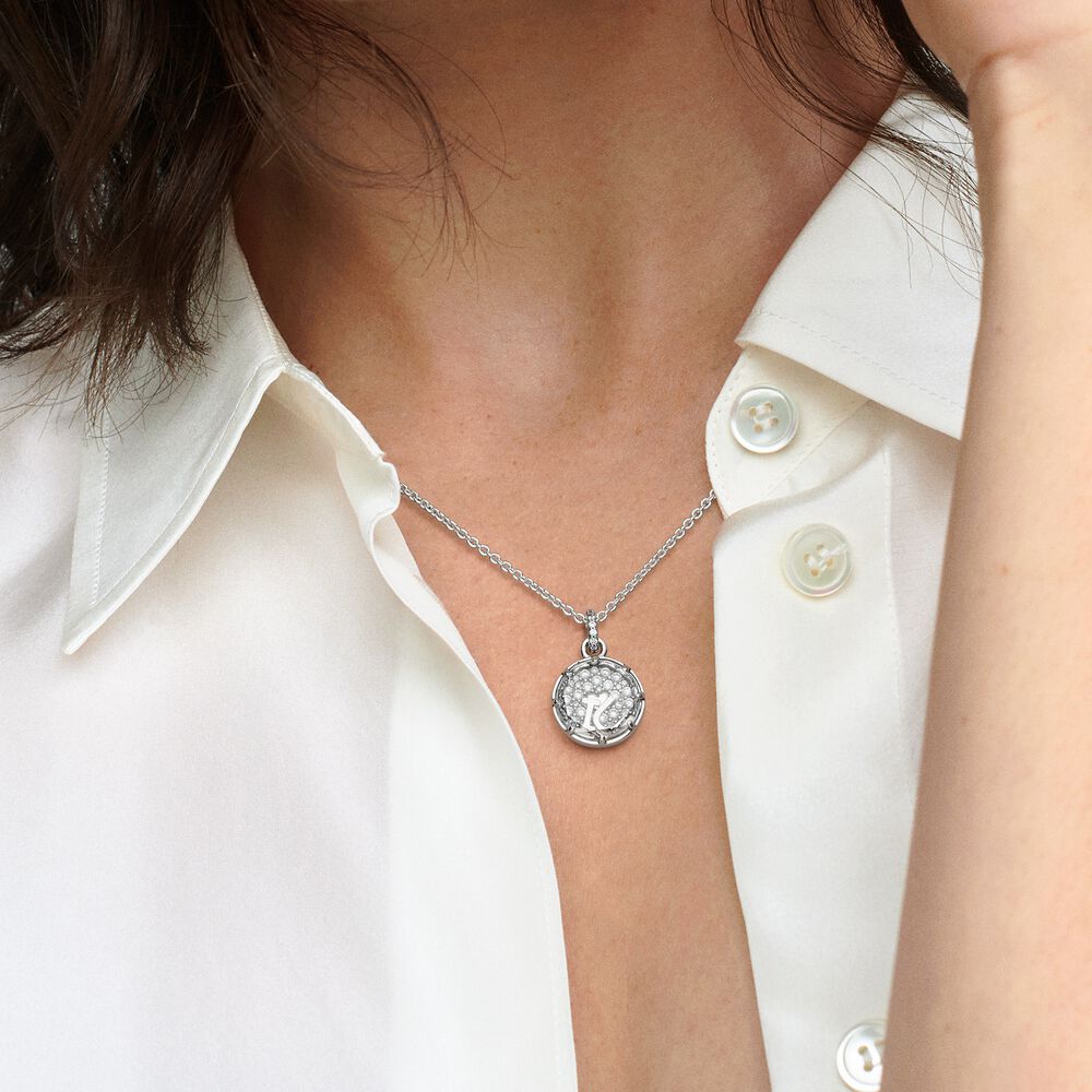 Pandora Sparkling Love Message Pendant Necklace -50cm