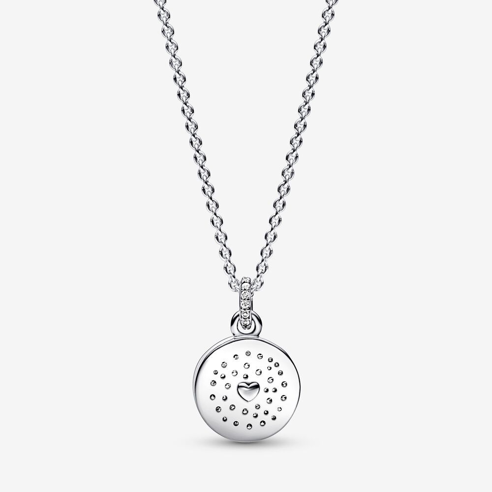 Pandora Sparkling Love Message Pendant Necklace -50cm