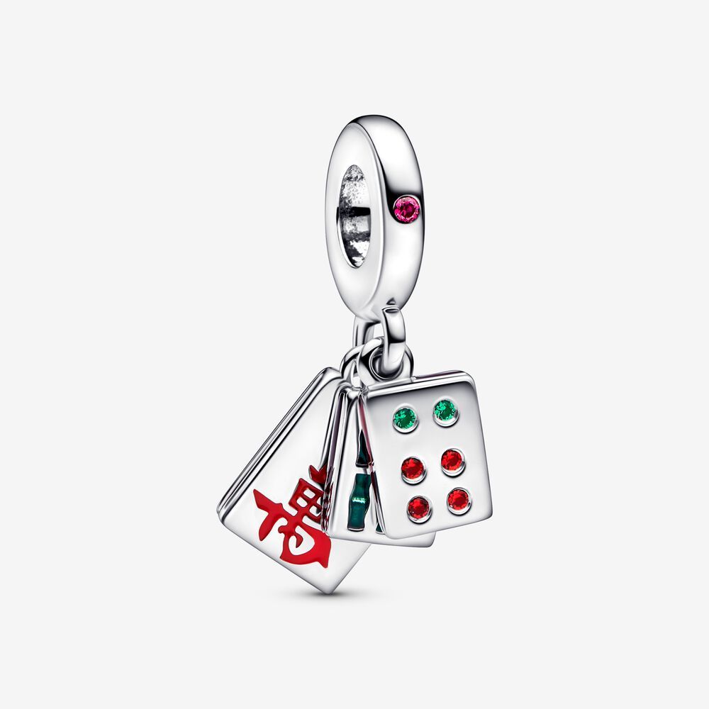 ale s925  pandora mahjong 6 cylinder pendant