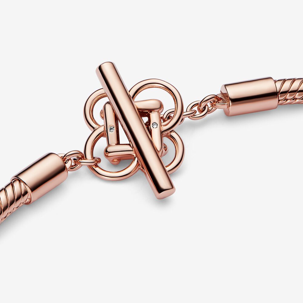 ale s925  pandora rose gold good luck to link bracelet