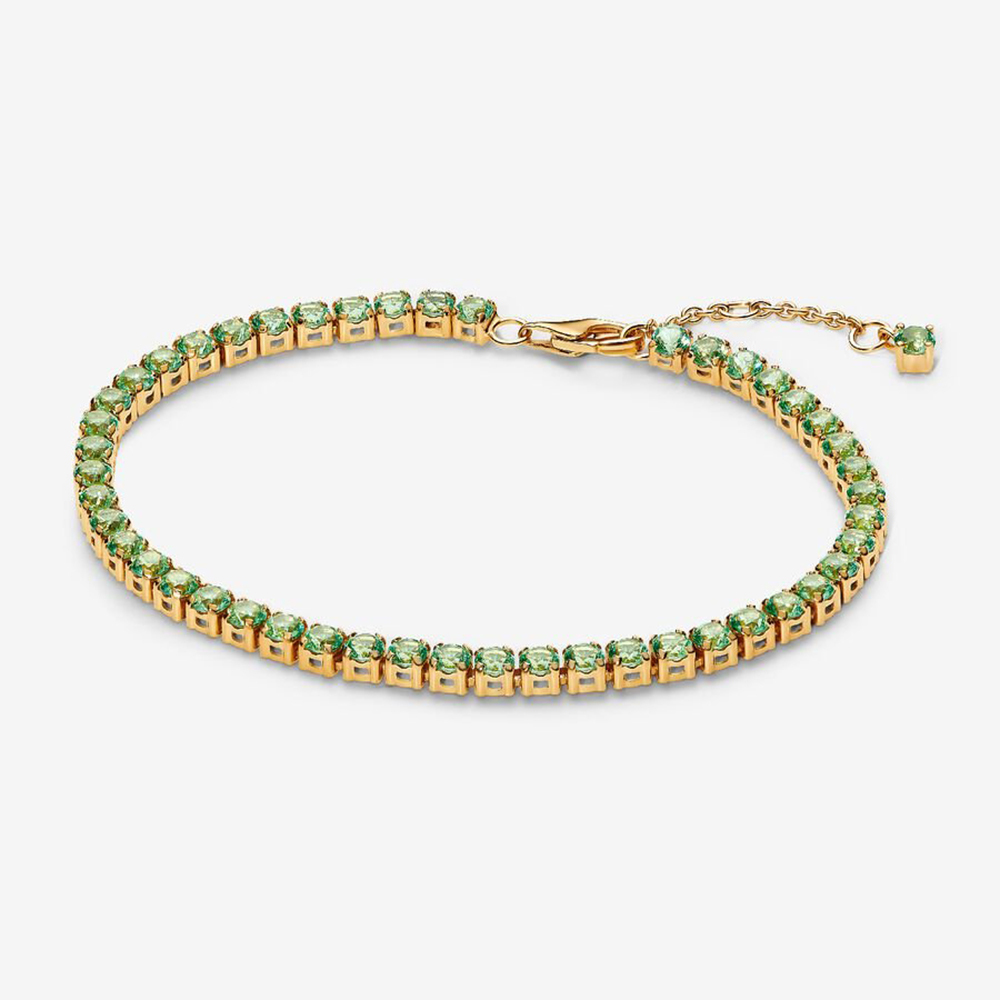 Pandora Sparkling Green Tennis Bracelet