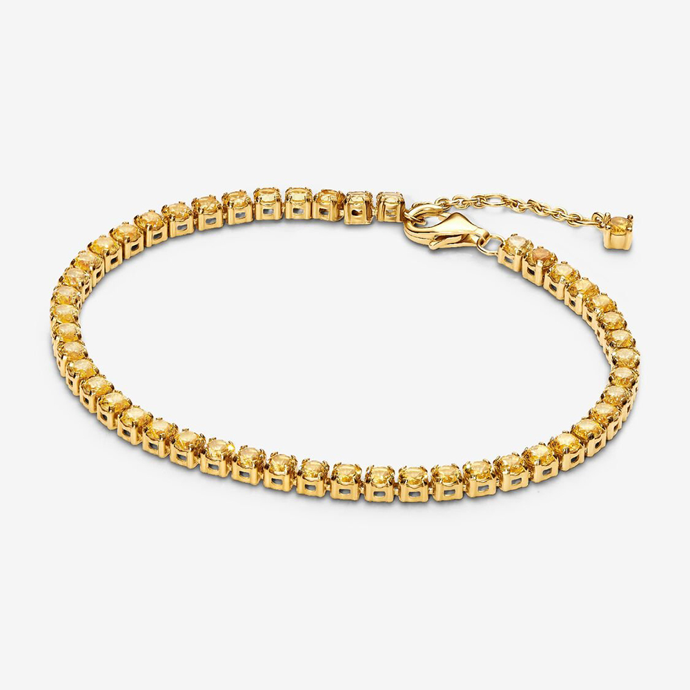 Pandora Sparkling Yellow Tennis Bracelet