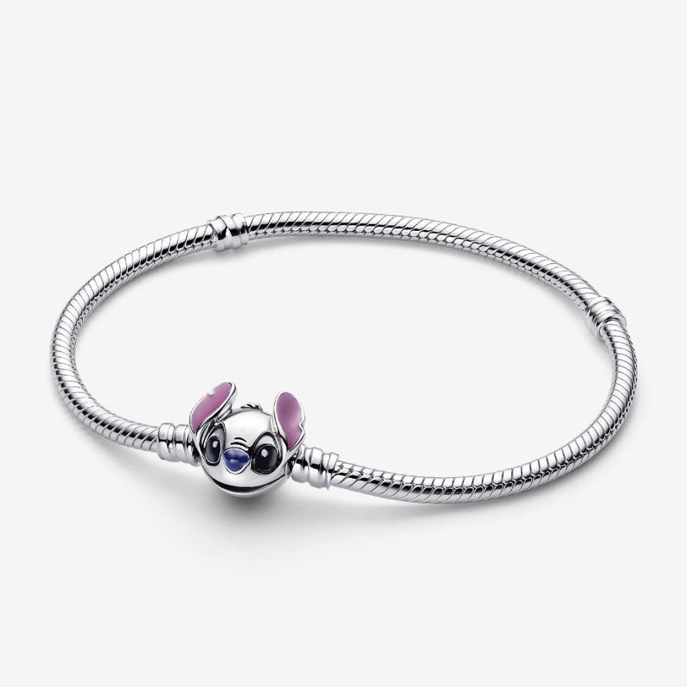 Pandora  Stitch Bracelet & Angel Charm  Set Sterling silver ale s925