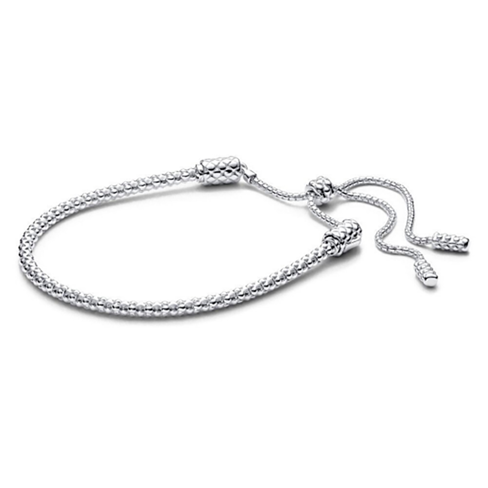 Pandora Moments Studded Chain Slider Bracelet Sterling silver -28cm   ale s925