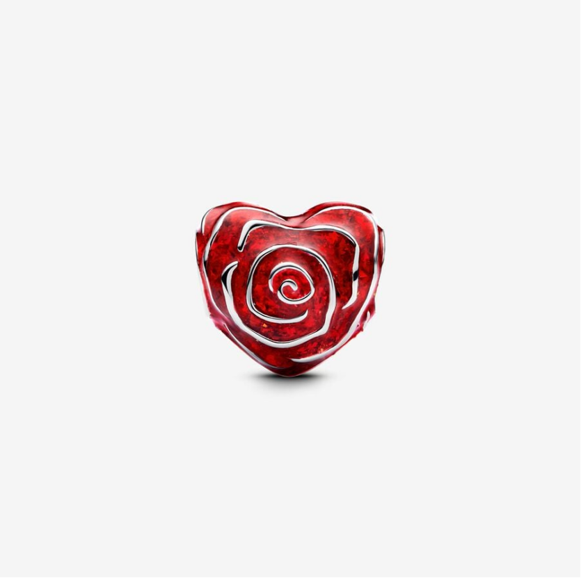 Pandora Sterling Silver Rose Heart Charm