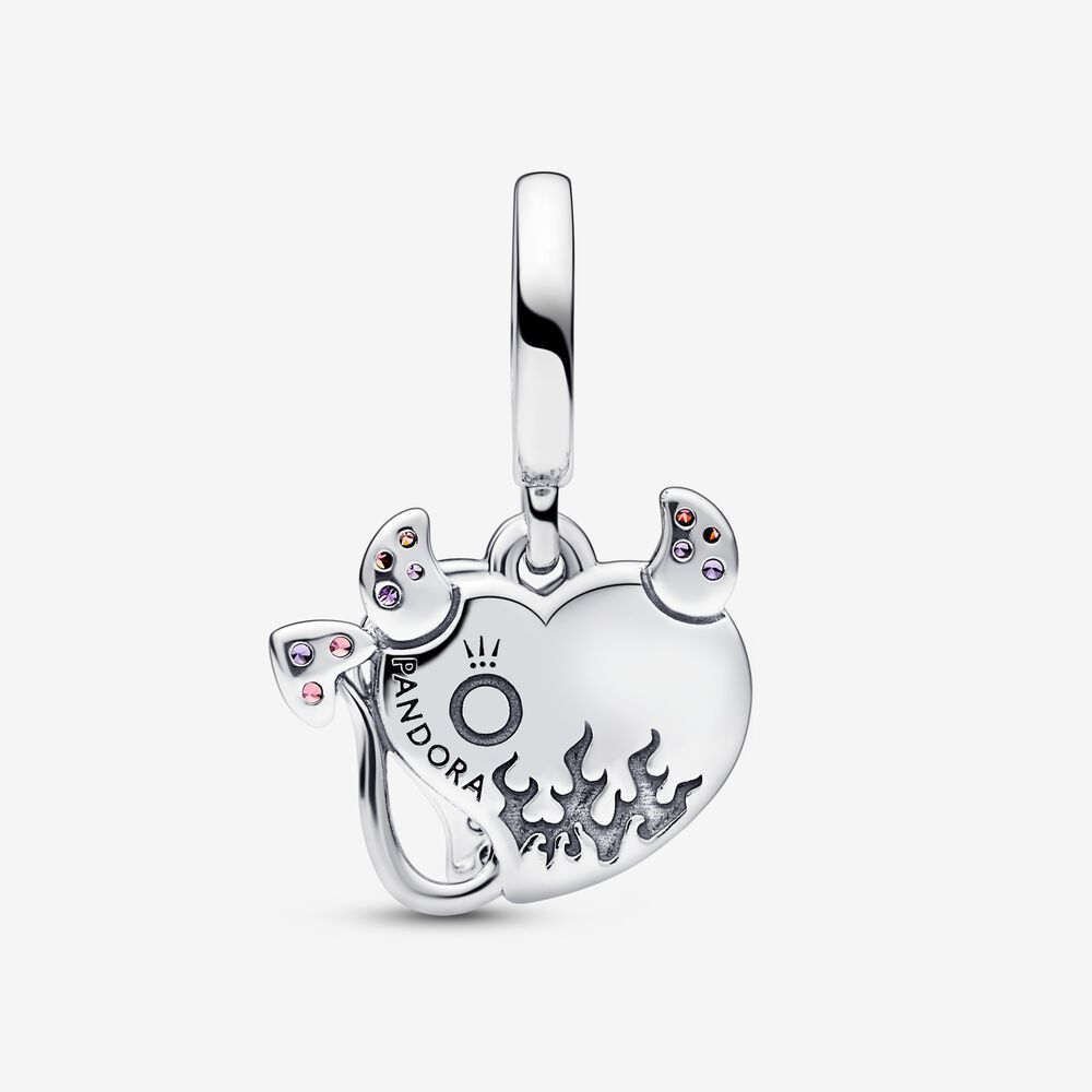 pandora Devil Heart Double Dangle Charm