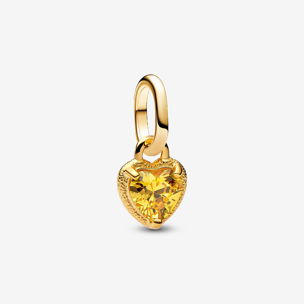 Pandora sparkling Heart Mini Dangle Charm