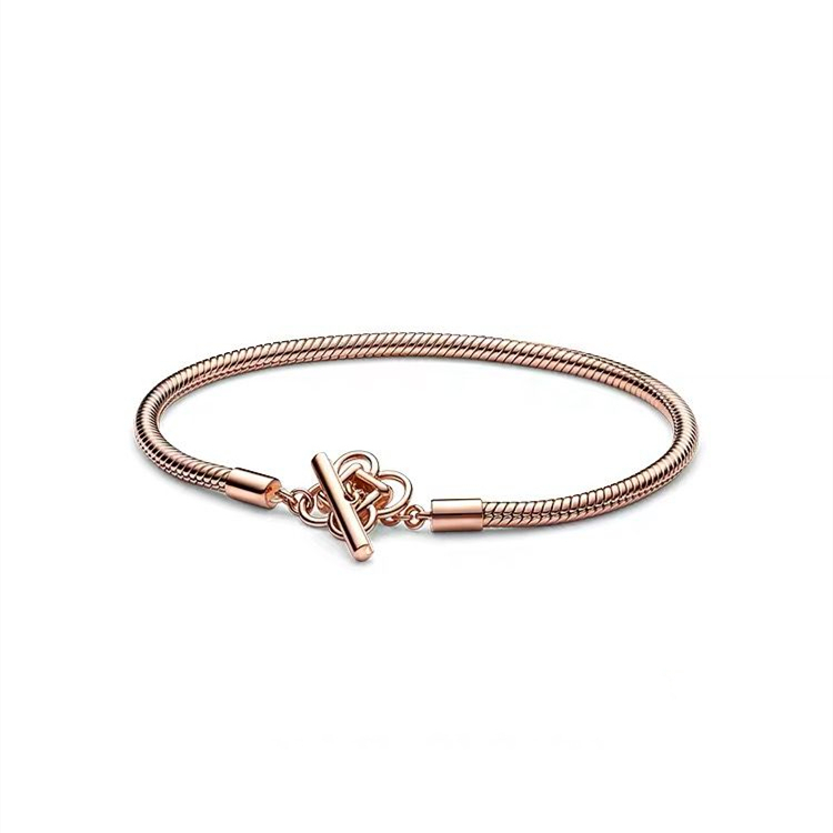 ale s925  pandora rose gold good luck to link bracelet