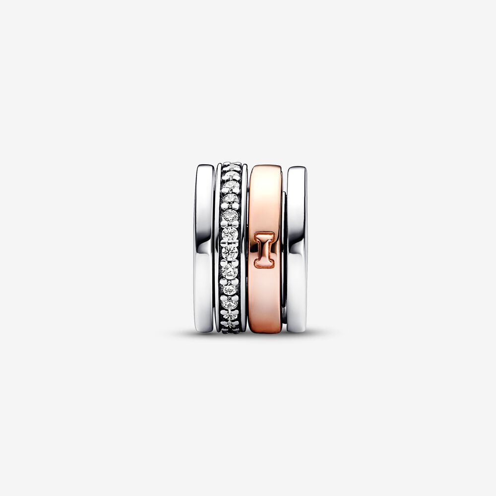 Pandora Two-tone Turning Love Message Charm