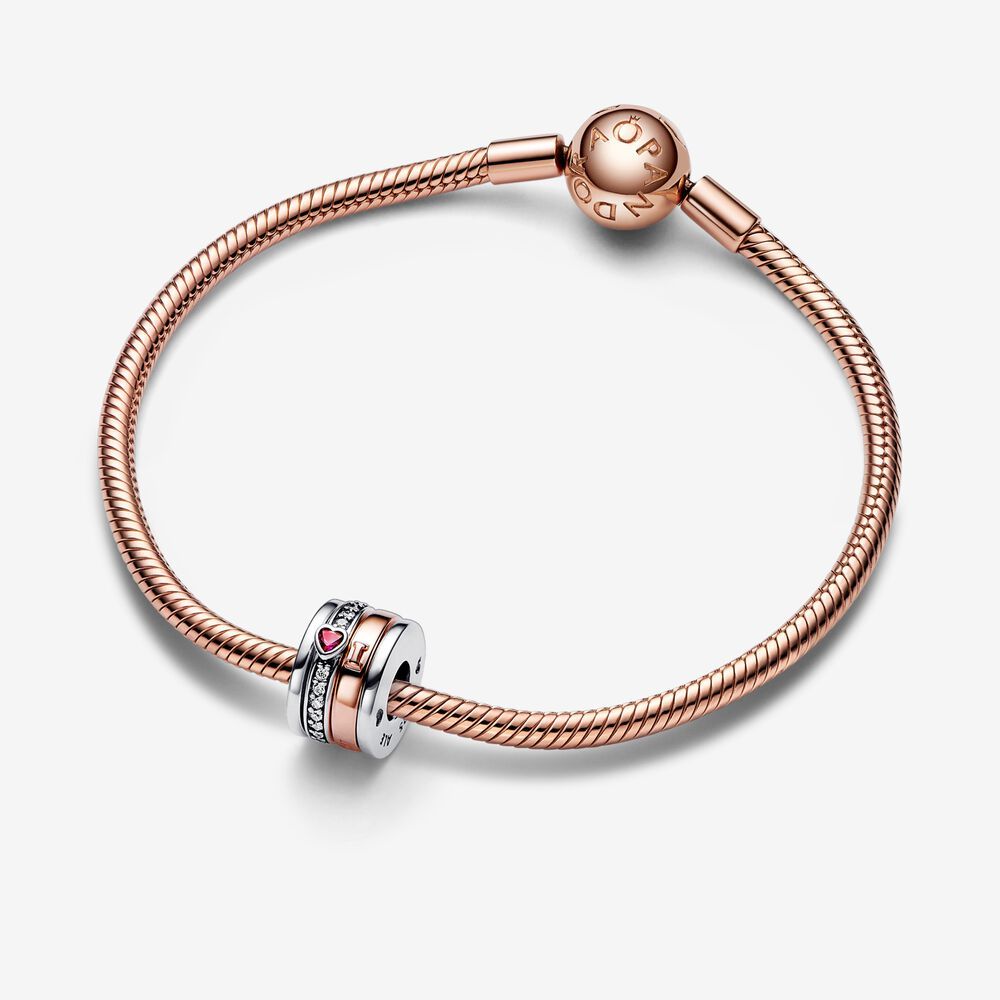Pandora Two-tone Turning Love Message Charm