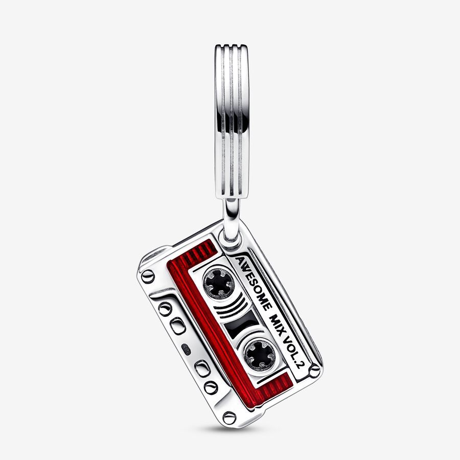 ALE S925 Pandora Marvel Guardians of the Galaxy Cassette Tape Dangle Charm